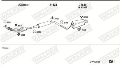 Изпускателна система WALKER VW27001