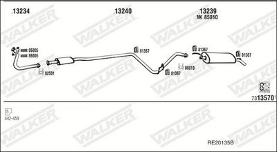 Изпускателна система WALKER RE20135B