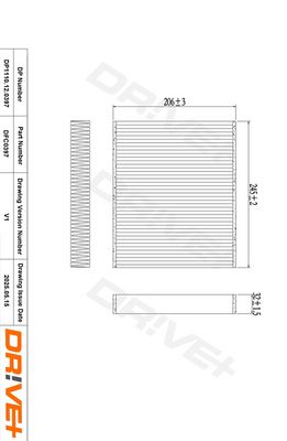 FILTER INNENRAUMLUFT DR!VE+ DP1110120397 0