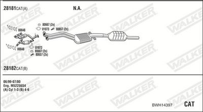 Изпускателна система WALKER BWH14397