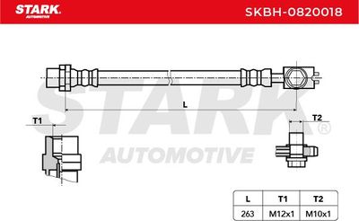 спирачен маркуч STARK SKBH-0820018