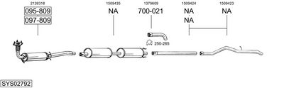 Изпускателна система BOSAL SYS02792
