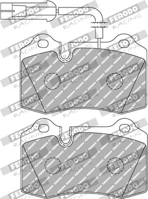 BREMSBELAGSATZ SCHEIBENBREMSE FERODO RACING FDS721 1