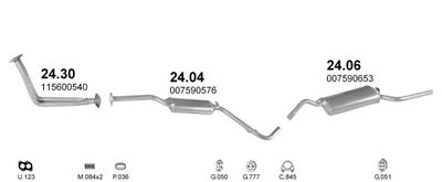 SISTEM DE ESAPAMENT POLMO POLMO00953