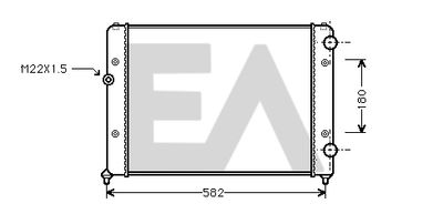 EACLIMA 31R77085 Радиатор охлаждения двигателя для VW PASSAT B3/B4 (315, 3A5)