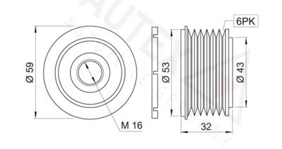 SISTEM ROATA LIBERA GENERATOR AUTEX 621869 1