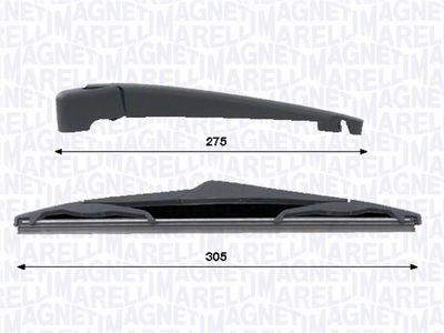 к-кт рамена за чистачки, стъклопочистване MAGNETI MARELLI 000723180478