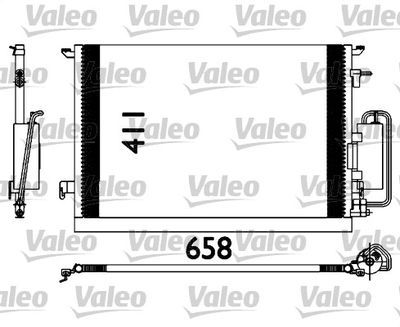VALEO 817647 Радіатор кондиціонера для SAAB (Сааб)