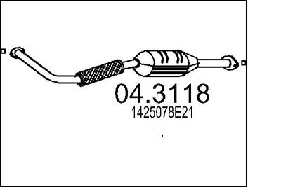 Катализатор MTS 04.3118 для SUZUKI VITARA