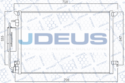 JDEUS 720M57 Радіатор кондиціонера для CADILLAC (Кадиллак)
