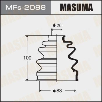 MASUMA MFs-2098 Пыльник шруса для MITSUBISHI PAJERO I Canvas Top (L04_G)