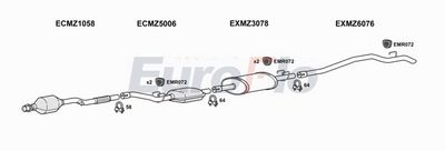 Układ wydechowy EUROFLO MZSPR22D7001B