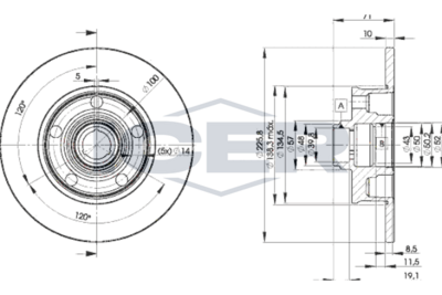 спирачен диск ICER 78BD3576-1