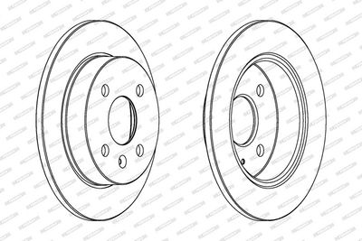 BREMSSCHEIBE FERODO DDF1043C 1