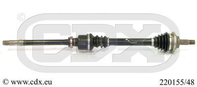 CDX 220155/48 Полуось в сборе  для PEUGEOT 206 Наклонная задняя часть (2A/C) 1.6 16V
