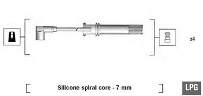 Комплект проводов зажигания MAGNETI MARELLI 941105280650 для FIAT COUPE