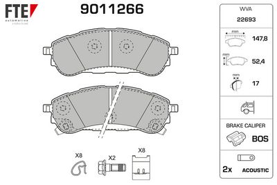 SET PLACUTE FRANA FRANA DISC FTE 9011266