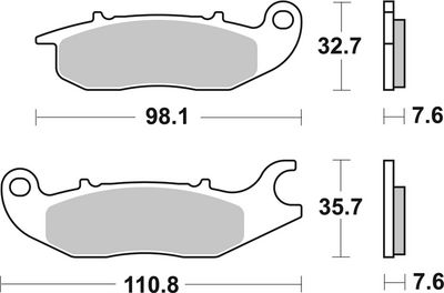 BREMSBELAGSATZ SCHEIBENBREMSE