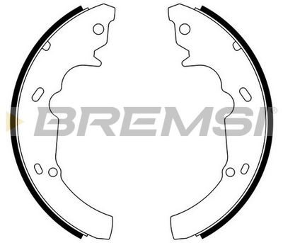 Комплект тормозных колодок BREMSI GF4618 для FORD USA TAURUS