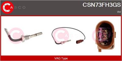 SENZOR TEMPERATURA GAZE EVACUARE