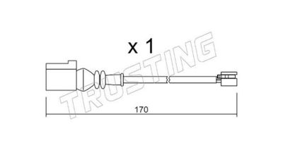 SENZOR DE AVERTIZARE UZURA PLACUTE DE FRANA