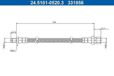 спирачен маркуч ATE 24.5101-0520.3