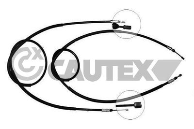 Тросик, cтояночный тормоз CAUTEX 762446 для RENAULT ESPACE