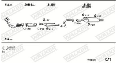 Изпускателна система WALKER RV42004