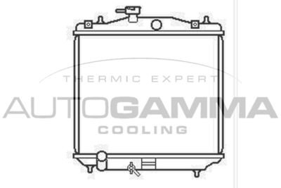 Радиатор, охлаждение двигателя AUTOGAMMA 103780 для SUBARU VIVIO