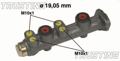 TRUSTING PF034 Ремкомплект тормозного цилиндра  для FIAT CINQUECENTO (Фиат Кинqуекенто)
