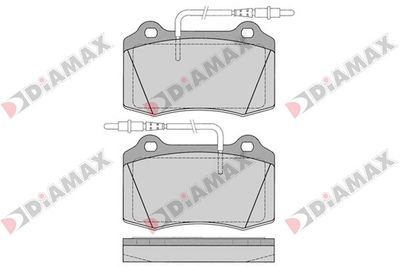 DIAMAX N09106 Тормозные колодки и сигнализаторы  для PEUGEOT 406 (Пежо 406)