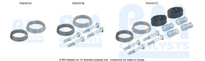 Монтажный комплект, катализатор BM CATALYSTS FK91071 для TOYOTA CELICA
