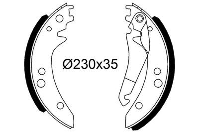 Комплект тормозных колодок VALEO 564311 для MERCEDES-BENZ T1
