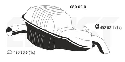 ENDSCHALLDäMPFER ERNST 650069