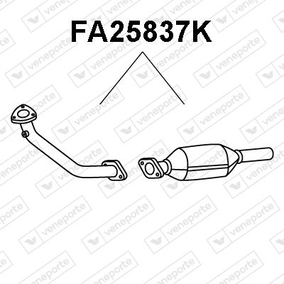 Катализатор VENEPORTE FA25837K для AUTOBIANCHI Y10