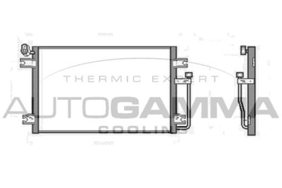 Конденсатор, кондиционер AUTOGAMMA 102796 для SSANGYONG MUSSO