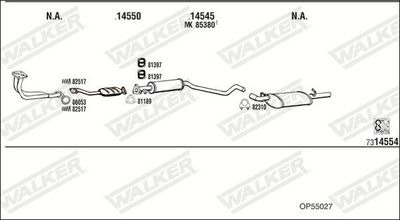 SISTEM DE ESAPAMENT WALKER OP55027