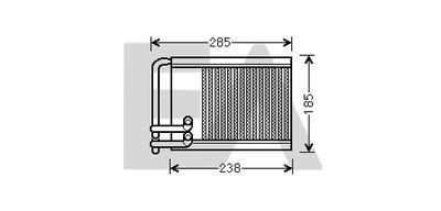 Теплообменник, отопление салона EACLIMA 45C28040 для HYUNDAI GRANDEUR