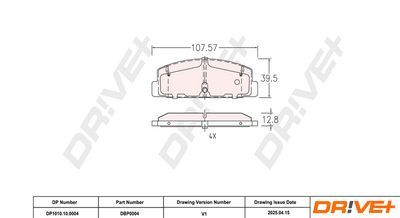 BREMSBELAGSATZ SCHEIBENBREMSE DR!VE+ DP1010100004 7