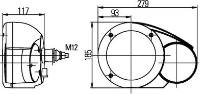 Forlygte HELLA 1E3 996 160-637