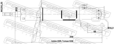 AMORTIZOR FEBEST 22110002FR 1