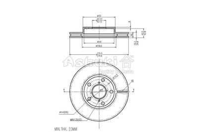 ASHUKI by Palidium 0990-9212 Тормозные диски для TOYOTA RAV 4 II (_A2_) 1.8 (ZCA25_, ZCA26_) ASHUKI by Palidium 0990-9212 Тормозные диски для TOYOTA RAV 4 II (_A2_) 1.8 (ZCA25_, ZCA26_)