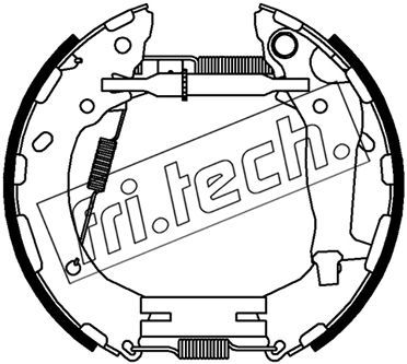 Комплект тормозных колодок fri.tech. 16484 для HYUNDAI i10