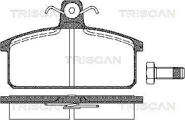 TRISCAN 8110 15811 Тормозные колодки и сигнализаторы  для SEAT PANDA (Сеат Панда)