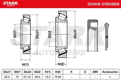 комплект колесен лагер STARK SKWB-0180888