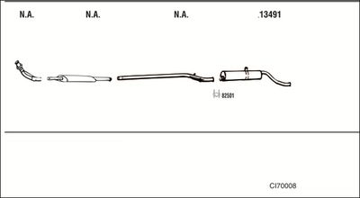 Układ wydechowy WALKER CI70008