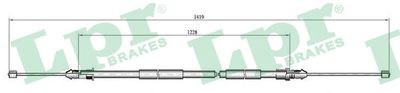 Тросик, cтояночный тормоз LPR C0739B для RENAULT SUPER