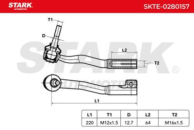 накрайник на напречна кормилна щанга STARK SKTE-0280157