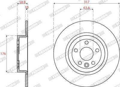 BREMSSCHEIBE FERODO DDF2771C 1