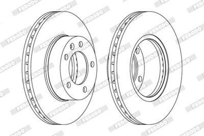 BREMSSCHEIBE FERODO DDF1217C1 1